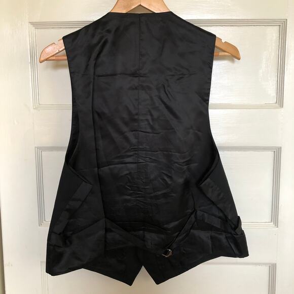 Joseph by Jos A Bank 3-Piece 100% Wool Suit 44 Short Black Rare Made Mexico 90s - Picture 9 of 16